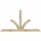Ekena Millwork Richland Rough Sawn Timber Gable Bracket, Douglas Fir, 72"W x 39"H x 4"D x 4"F, 13/12 Pitch GBW072X39X0404RIC00RDF - alternate 1